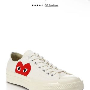 Comme des Garçons PLAY
Peek-A-Boo Low-Top Canvas Sneakers